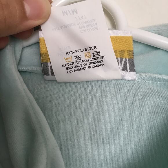 Vtg Hamilton Gold Long Nightgown Women's half front Zipper Fleece Duster Sz M - Picture 5 of 8